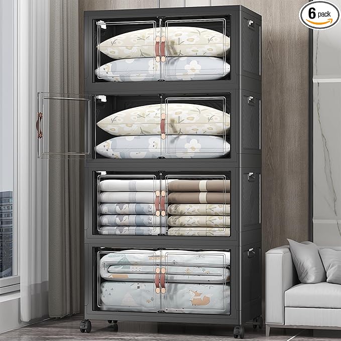 UAMFURI Extra Large Stackable Storage Bins by UAMFURIDirect