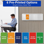 Office Door Signs with 6 Printed Status Options – Do Not Disturb, Out of Office - Image 6