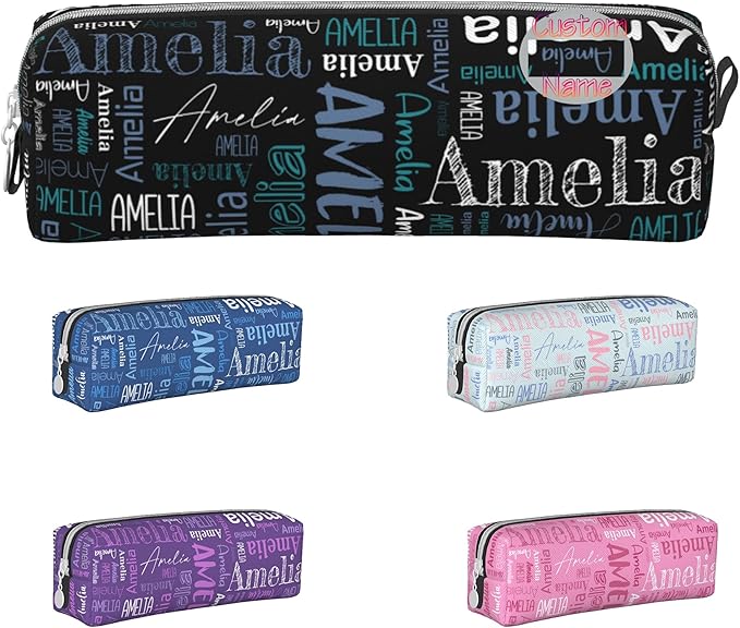 Custom Pencil Case, Customized Pencil Pouch by WLRUEZN