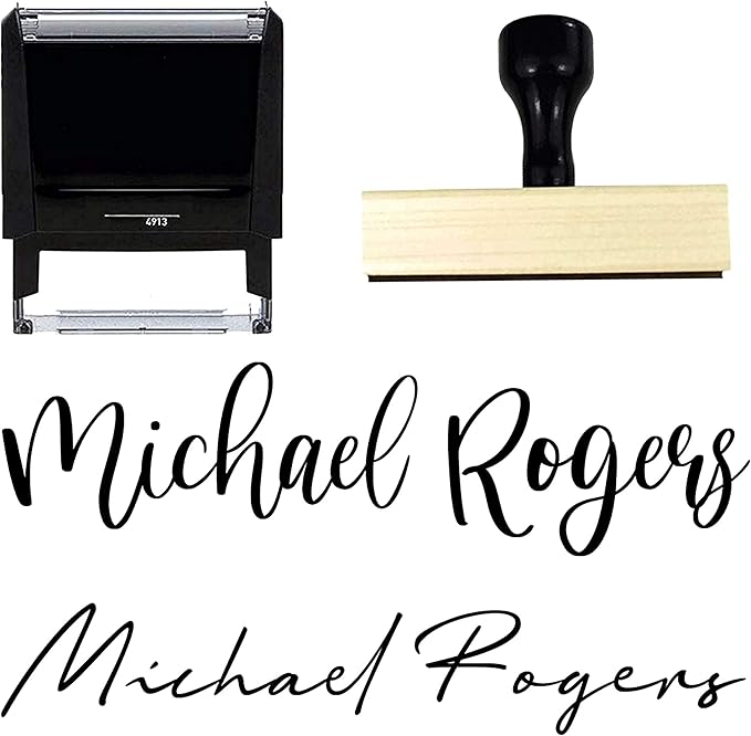 Custom Name Signature Stamp by Stampi
