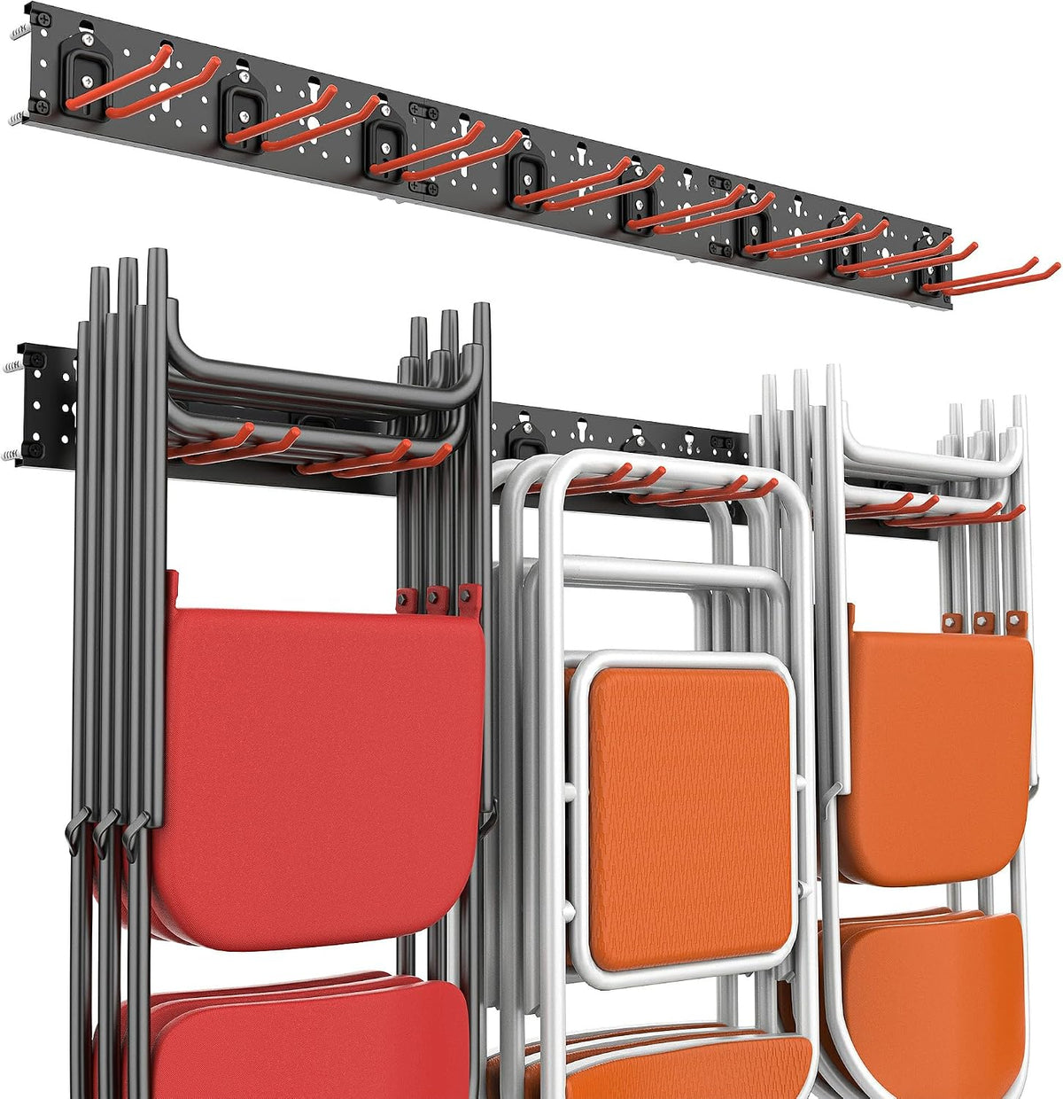 wallmaster wall mount garage tool storage rack folding, main product view