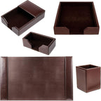 DACASSO Bonded Leather Desk Set - Image 7