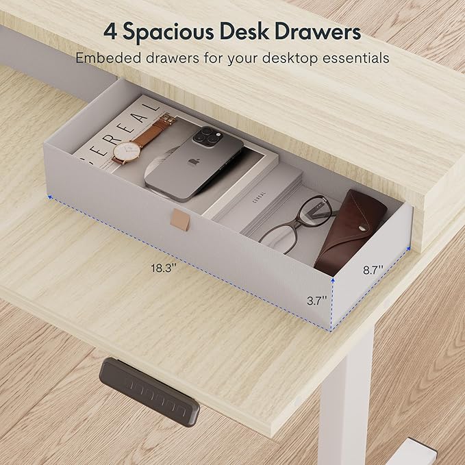 FLEXISPOT 71" L Shaped Standing Desk Electric Corner Table - Image 7