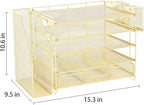 OPNICE Desk Organizer, 5-Tier Paper File Organizer - Image 4