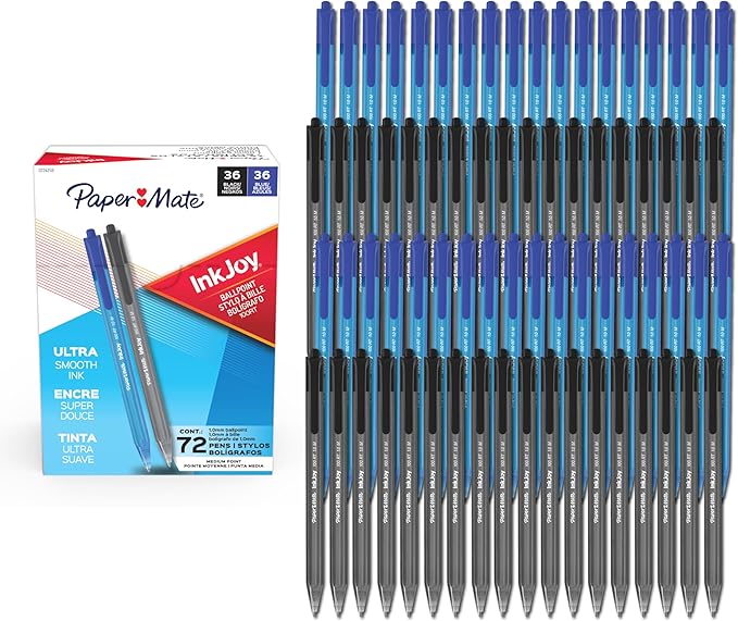 Paper Mate InkJoy 100RT Ballpoint Pens, Medium Point, Note-Taking by PaperMate