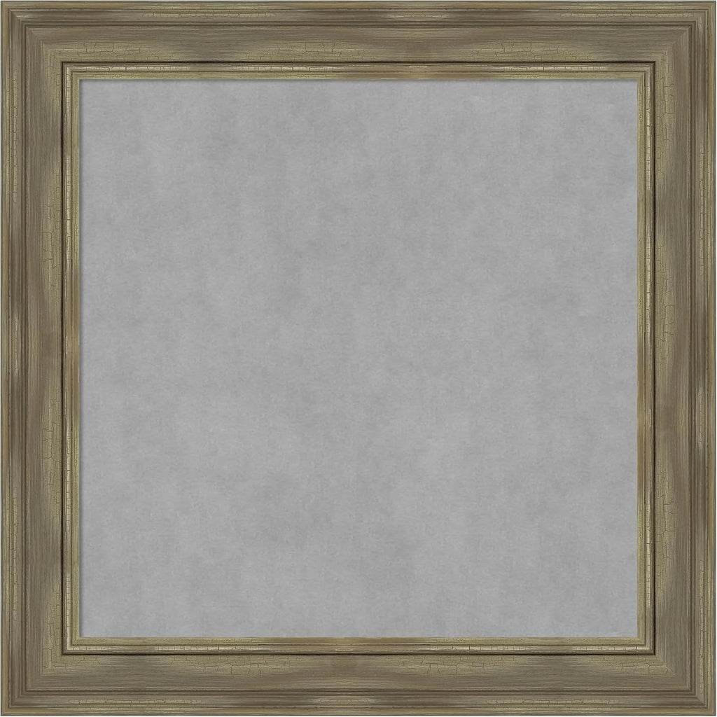 Amanti Art Grey Framed Magnetic Board 30x30 Medium Vision Board