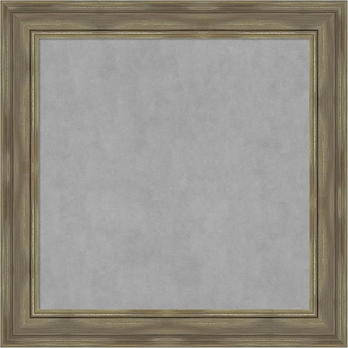 Amanti Art Grey Framed Magnetic Board 30x30 Medium Vision Board by AmantiArt