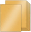 100 Sheets Gold Shimmer Cardstock 8.5 x 11 Metallic Paper, Goefun 80lb Card by Goefun