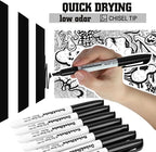 Dabo&Shobo Dry Erase Markers Bulk, Low Odor Dry Erase Markers, Chisel Tip - Image 3