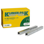 Klinch-Pak K-SB103020-1/2, 1/2" Crown by 5/8" Leg Length Heavy-Duty Plier Staple - Image 2