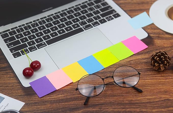 Sticky Notes 1.5x2 in, 8 Colors Post Self Sticky Notes Pad Its, Bright Post - Image 5