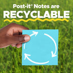 Post-it Note Dispenser, Geometric Design, 1 Dispenser, 1 Pad, 45 Sheets | Pop-Up Notes, Classroom or Office Supplies