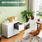 Letaya 2 Drawer Mobile File Cabinet - Image 4