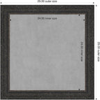 Amanti Art Black Framed Magnetic Board 29x29 Medium Vision Board - Image 2