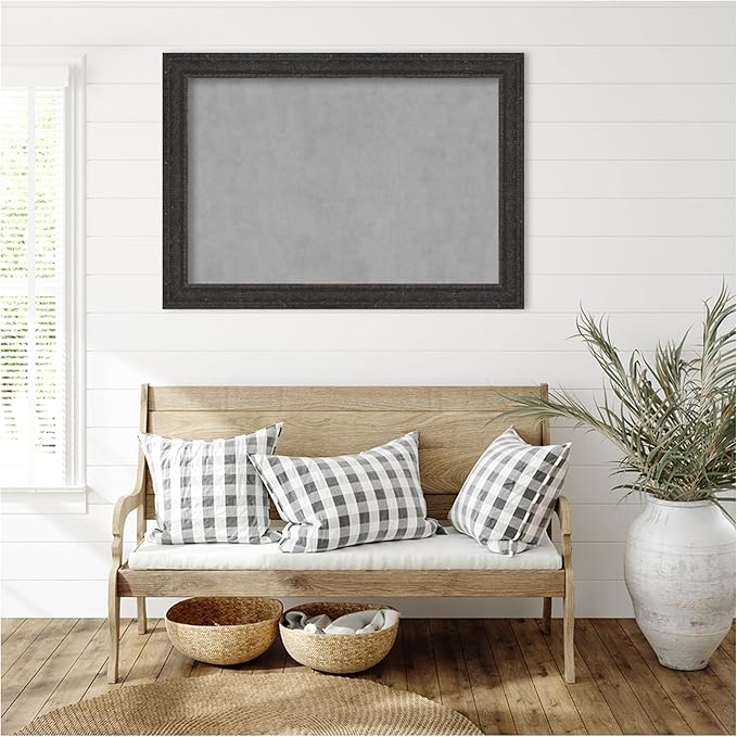 Amanti Art Black Framed Magnetic Board 29x41 Large Vision Board - Image 6