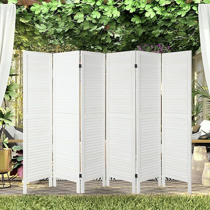 6 Panel Room Dividers and Folding Privacy Screens, Divider - Image 3