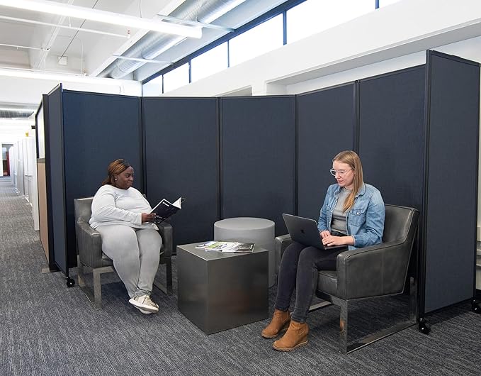 Versare Room Divider 360 Portable Wall Partition | Folding Panels | Large - Image 2
