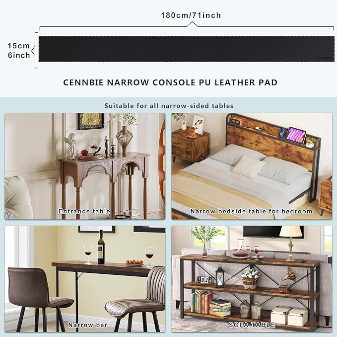 CENNBIE Console Table Leather Cover - Image 2