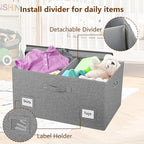 Graciadeco 75 Quarts Extra Large Decorative Storage Bins - Image 7