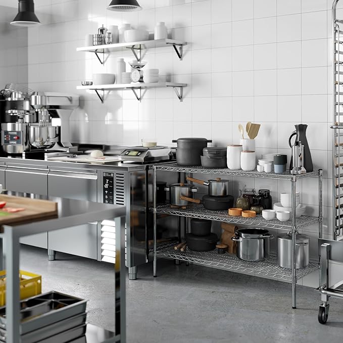 Regal Altair 18" Deep x 48" Wide x 34" Height Wire Shelving Kit | 3-Tier | NSF - Image 8
