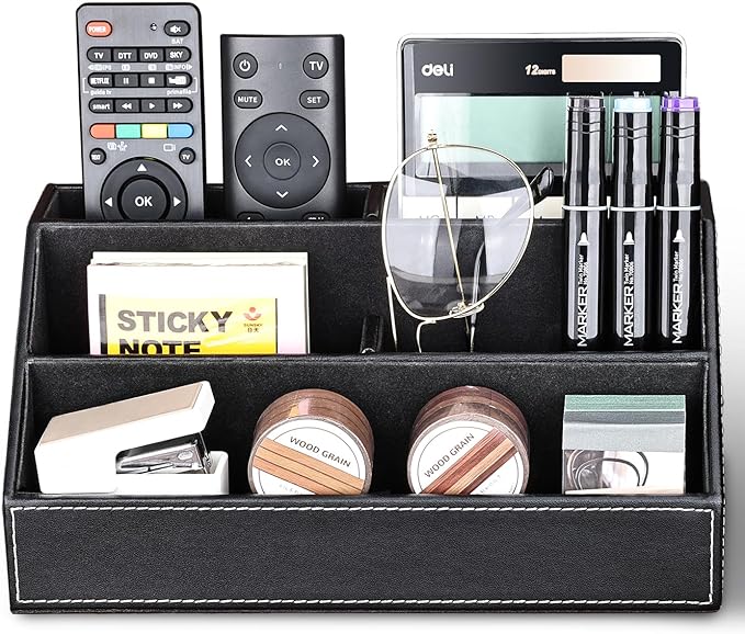 KINGFOM Pu Leather Desk Organizer - Image 2