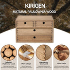Kirigen Wood Desktop Storage Cabinet/Workspace Document Office necessity - Image 7