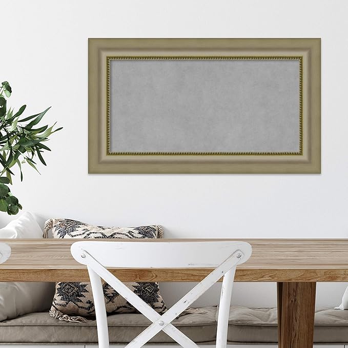 Amanti Art Silver Framed Magnetic Board 17x29 Small Vision Board - Image 5