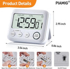 PIAMIG Digital Kitchen Timer Alarm Clock - Image 4