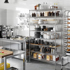 Regal Altair 21" Deep x 48" Wide x 86" Height Wire Shelving Kit | 8-Tier | NSF - Image 2