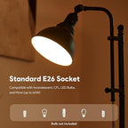 VONLUCE Rustic Desk Lamp Bronze Adjustable, Industrial Style Metal Task Lamps - Image 5