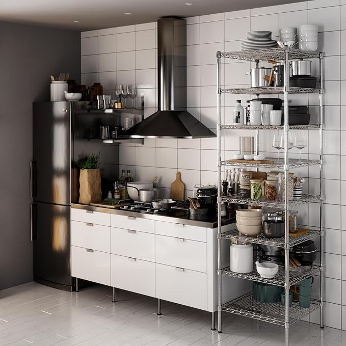 Regal Altair 24" Deep x 24" Wide x 86" Height Wire Shelving Kit | 8-Tier | NSF - Image 6