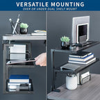 VIVO Clamp-on 24 inch Above or Below Desk 2-Tier Shelving Unit - Image 4