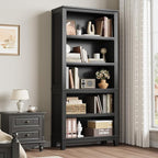 IDEALHOUSE 71" Farmhouse Bookshelf w/Adjustable Shelves & 31.5 in Whidth - Image 8