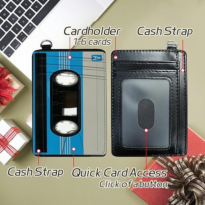 BWEGRHE Small Travel Wallets, RFID Blocking PU Leather Credit Card Holder - Image 5