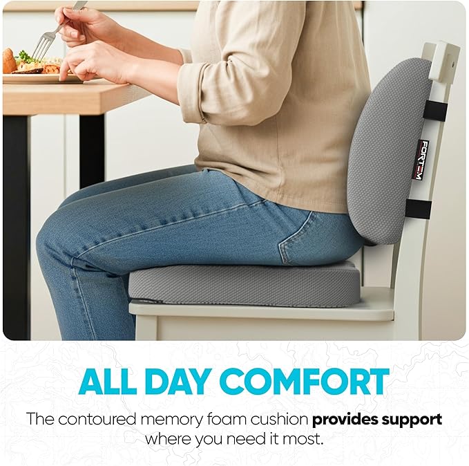 FORTEM Seat Cushion, Office Chair Cushion, Lumbar Support Pillow - Image 8