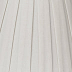 Creme Linen Large Box Pleat Lamp Shade 7" Top x 14" Bottom x 11" High - Image 2