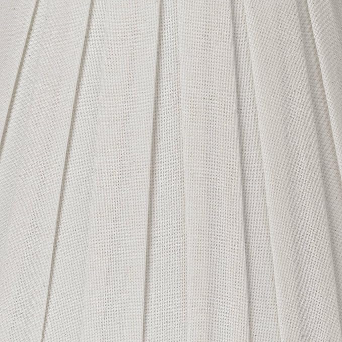 Creme Linen Large Box Pleat Lamp Shade 7" Top x 14" Bottom x 11" High - Image 2