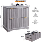 JXQTLINGMU 2 Drawer File Cabinet - Image 2