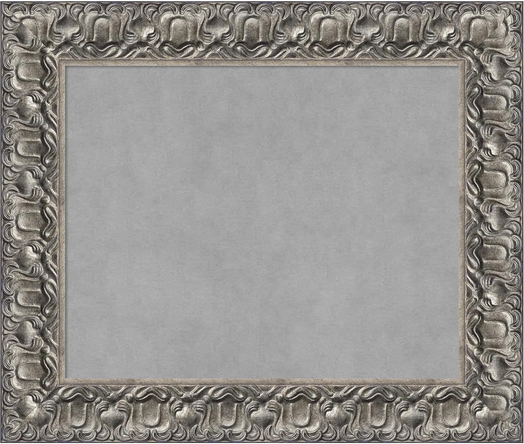 Amanti Art Silver Framed Magnetic Board 22x26 Small Vision Board
