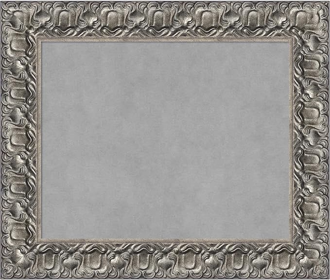 Amanti Art Silver Framed Magnetic Board 22x26 Small Vision Board by AmantiArt