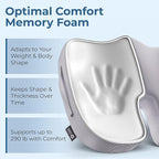 5 STARS UNITED Seat Cushion for Tailbone Pain Relief – Memory Foam Cushion for - Image 3