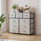 LUMTOK 10-Drawer Dresser, Fabric Storage Dresser Drawers - Image 2