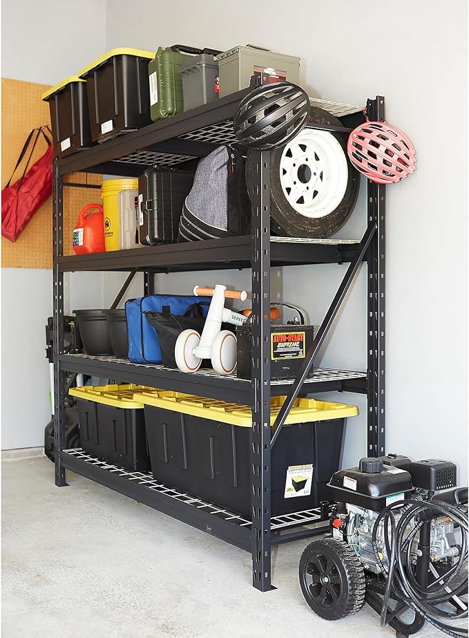 Ironton 4-Tier Industrial Steel Shelving Unit, 000-Pound Load Capacity - Image 6