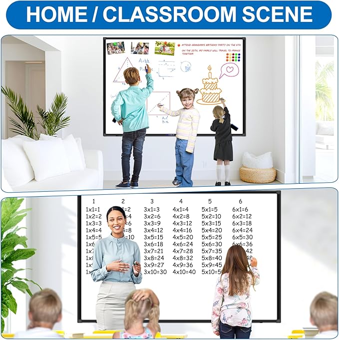 H-Qprobd Large Magnetic White Board Dry Erase Whiteboard - Image 7