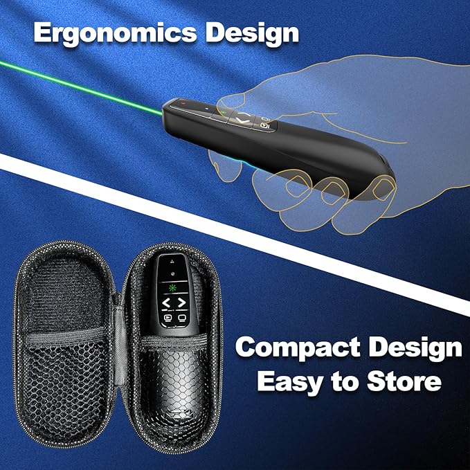 Clicker PowerPoint Presentation Wireless Presenter Remote, USB C A Project - Image 2