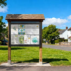 S SWANCROWN Outdoor Bulletin Board Weatherproof 37x28in, Enclosed Bulletin - Image 8