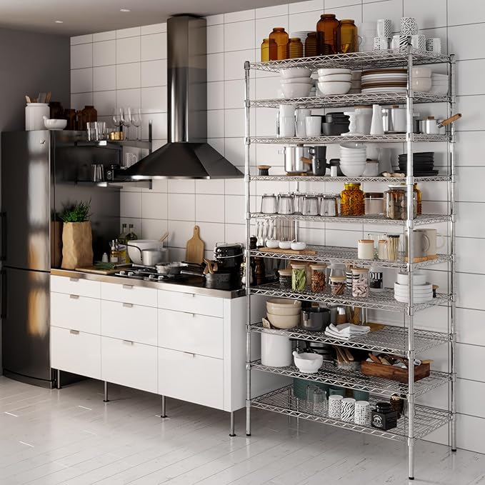 Regal Altair 21" Deep x 42" Wide x 86" Height Wire Shelving Kit | 10-Tier | NSF - Image 4