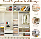 Freebat Closet Organizers and Storage, Acrylic Clear Plastic Storage Bins - Image 4