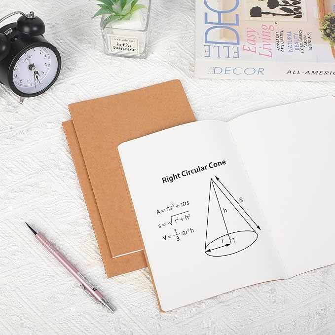 48 Pack Blank Kraft Notebooks, 8.3x5.5 Inches A5 Small Journals Bulk Blank - Image 5
