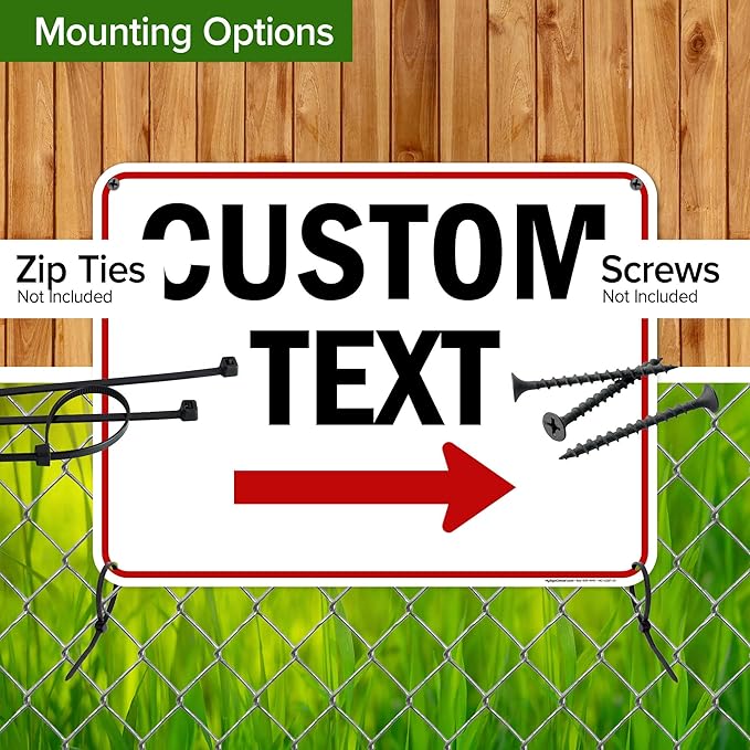 Custom Arrow, Custom Directional Sign, Right Arrow, 18x24 Inches, 55 mil thick - Image 5